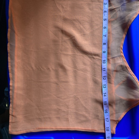 Bright Orange American Apparel Chiffon Cami size M - Picture 9 of 9